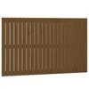 vidaXL sengegavl 140x3x90 cm massivt fyrretr&aelig; gyldenbrun