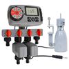 vidaXL automatisk vandingstimer med 4 stationer og regnsensor 3 V