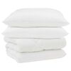 vidaXL Vinter dyne med pude 3 stk. Hvid Microfiber