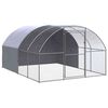vidaXL h&oslash;nsehus 3x4x2 m galvaniseret st&aring;l