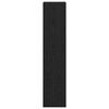 vidaXL Rumdivider boghylde Sort eg 131,5 x 29 x 131,5 cm