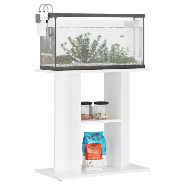 vidaXL akvariebord 60x30x60 cm konstrueret tr&aelig; hvid
