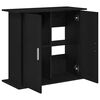vidaXL akvariestativ sort egetræ 81x36x73 cm konstrueret træ