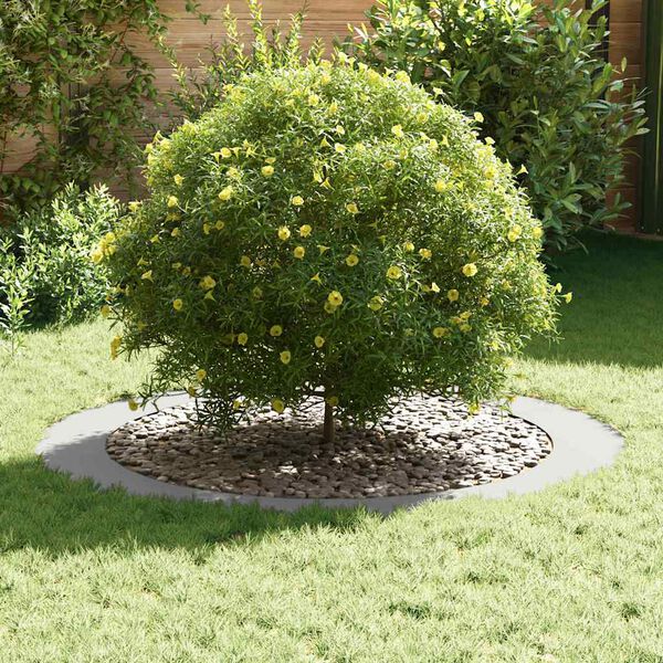 vidaXL egnet til flade træริงe 5 pcs Hvid Ø90 / 120 cm Stål