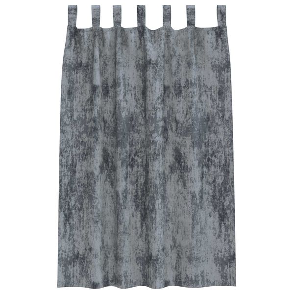 vidaXL Velour Gardiner med gardiner 2 pcs Sølvgrå 175 x 140 cm Fløjl