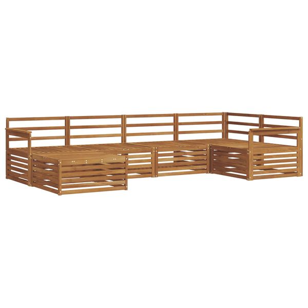 vidaXL Udend&oslash;rs sofagruppe 6 pcs Naturfarvet