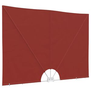 vidaXL sammenklappelig sidemarkise til terrasse terracotta 240 x 160 cm