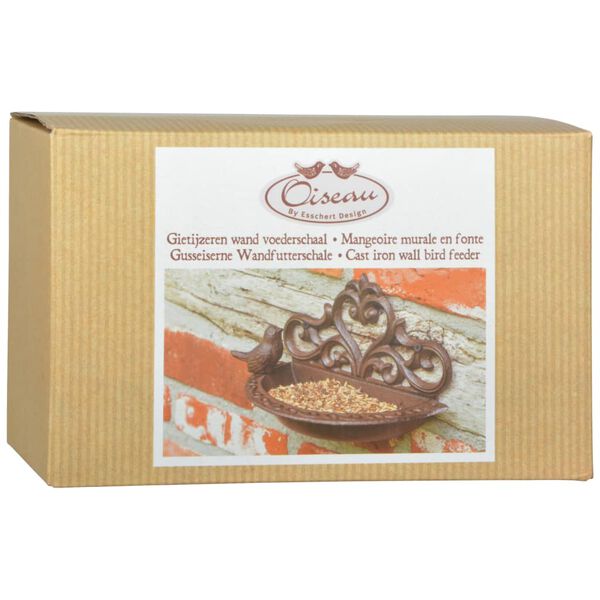 Esschert Design fuglefoderautomat brun støbejern BR26