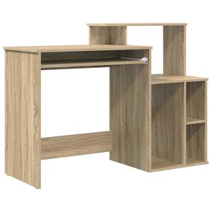 vidaXL Bord Sonoma eg 120,5 x 44 x 88,5 cm Konstrueret tr&aelig;