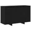 vidaXL Sideboard Sort eg 120 x 41 x 75 cm Konstrueret tr&aelig;