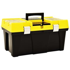 vidaXL v&aelig;rkt&oslash;jskasse 595x337x316 mm plastik gul