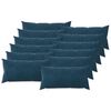 vidaXL Pudebetr&aelig;k 12 pcs HEERLEN Bl&aring; 40 x 80 cm Fl&oslash;jl