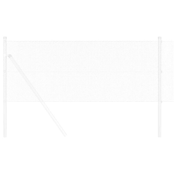 vidaXL Hexagon Hegn Sølv 0,6 x 100 m Galvaniseret stål