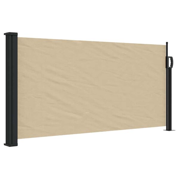 vidaXL sammenrullelig sidemarkise 100x300 cm beige