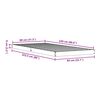 vidaXL Gulv seng ramme Hvid 213.5 x 104 x 9 cm Massiv fyrretr&aelig;