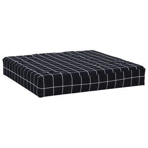 vidaXL pallehynde 60x60x8 cm oxfordstof ternet sort