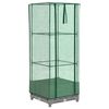 vidaXL h&oslash;jbed med drivhusovertr&aelig;k 40x40x123 cm rattan-look