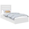vidaXL Opbevaringsseng med skuffe Hvid 90 x 190 cm Konstrueret tr&aelig;