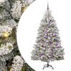 vidaXL Kunstigt juletr&aelig; 180 cm 300 LED'er Varm hvid PVC og St&aring;l