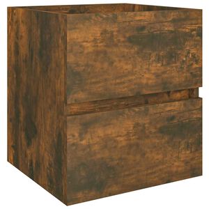 vidaXL underskab 41x38,5x45 cm konstrueret tr&aelig; r&oslash;get egetr&aelig;