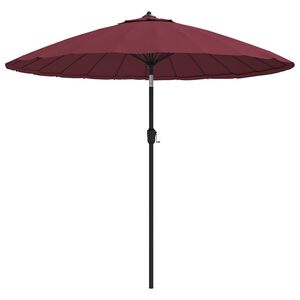 vidaXL parasol med aluminiumstang 250 cm bordeauxr&oslash;d