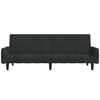 vidaXL 2-personers sovesofa fløjl sort