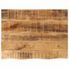 vidaXL bordplade 70x60x2,5 cm naturlig kant massivt ru mangotr&aelig;