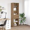 vidaXL Highboard Artisan Egetr&aelig; 50 x 42,5 x 185 cm Konstrueret tr&aelig;
