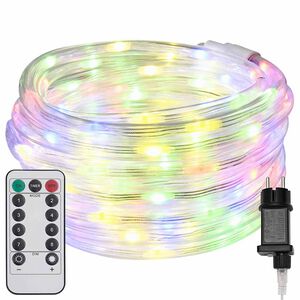 vidaXL Sejllys med 240 LED'er Flerfarvet 10 m PVC