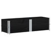 vidaXL pallerammer 2 stk. 150x50 cm massivt fyrretr&aelig; sort