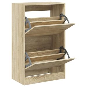 vidaXL skoreol 60x34x96,5 cm konstrueret tr&aelig; sonoma-eg