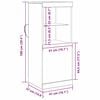 vidaXL LED Sideboard Gammelt træ 41 x 37 x 100 cm Konstrueret træ