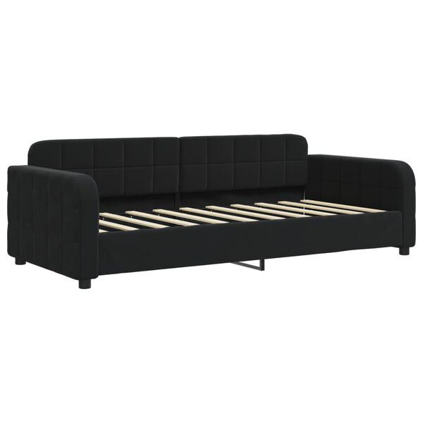 vidaXL daybed 90x190 cm velour sort
