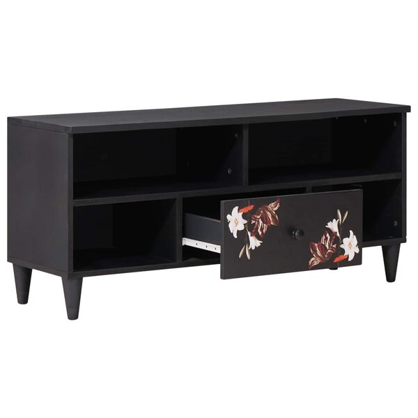 vidaXL Opbevaringsskabe Flerfarvet 100 x 33,5 x 46 cm Massivt mangotræ