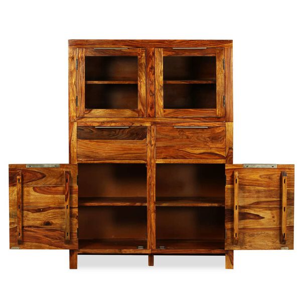 vidaXL sk&aelig;nk i massivt akacietr&aelig; 100 x 35 x 140 cm