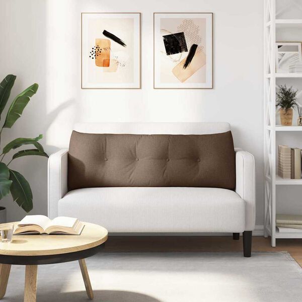 vidaXL Rygpude Brun 140 x 24 x 50 cm Stof