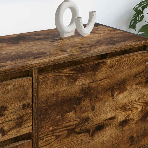 vidaXL TV-skab med skuffe R&oslash;get Eg 100 x 36 x 49,5 cm Konstrueret tr&aelig;