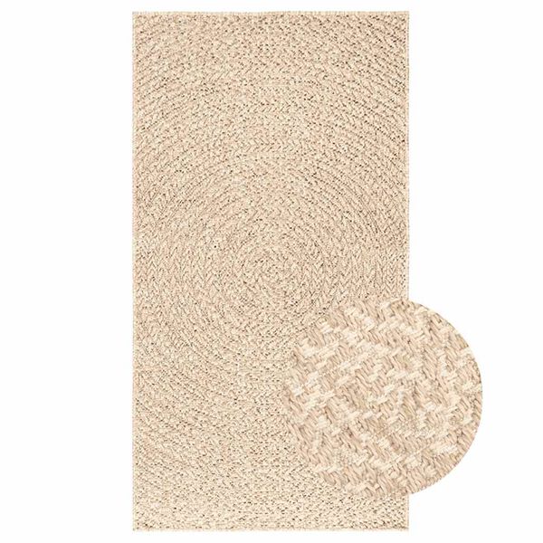 vidaXL gulvt&aelig;ppe ZIZUR beige 80x150 cm jute-look indend&oslash;rs og udend&oslash;rs