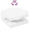 vidaXL sofabord 360 grader drejeligt 70x70x34,5 cm hvid