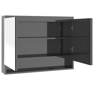 vidaXL badev&aelig;relsesskab med spejl 80x15x60 cm MDF blank gr&aring;