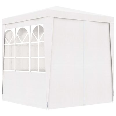 vidaXL festtelt med sidevægge 2x2 m 90 g/m² hvid