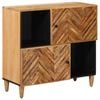 vidaXL Opbevaringsskabe Brun 80 x 33,5 x 75 cm Massivt mangotr&aelig;
