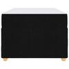 vidaXL Sengestel med madras Sort 90 x 200 cm Stof