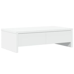 vidaXL sk&aelig;rmholder med skuffer 50x27x15 cm konstrueret tr&aelig; hvid