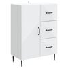 vidaXL Sideboard Hvid 66 x 34,5 x 89,5 cm Konstrueret tr&aelig;