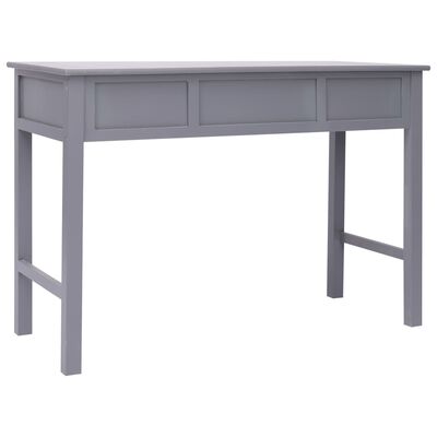 vidaXL skrivebord 110 x 45 x 76 cm træ grå