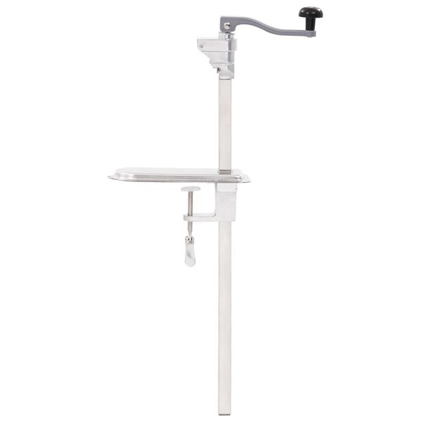 vidaXL dåseåbner 70 cm aluminium og rustfrit stål sølvfarvet