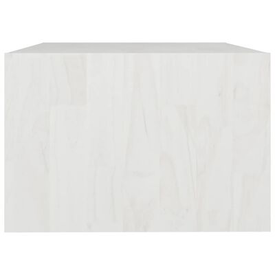 vidaXL sofabord 75x50x33 cm massivt fyrretræ hvid