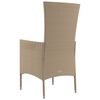 vidaXL havestole med hynder 4 stk. polyrattan beige