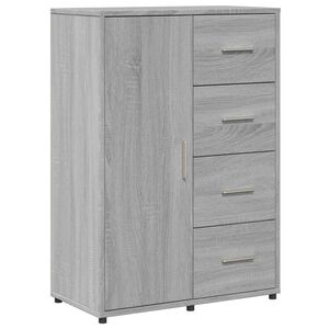 vidaXL skab 60x31x84 cm konstrueret tr&aelig; gr&aring; sonoma-eg